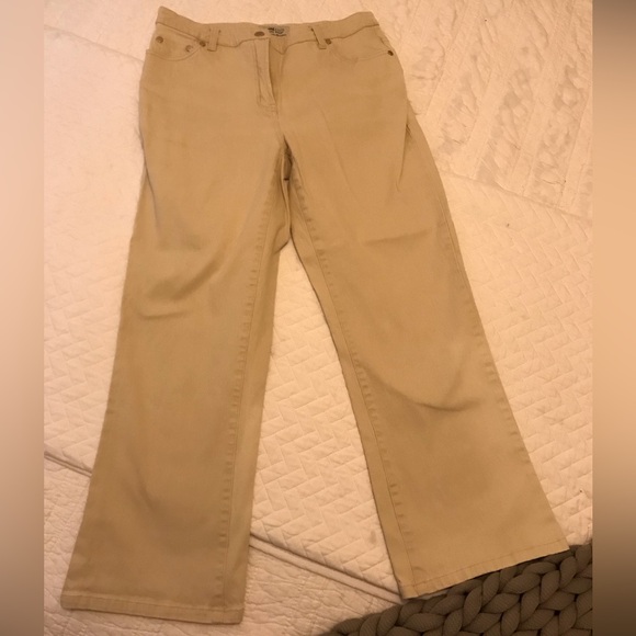 Point Zero Beige Pants - Sz 7 (Junior) - Picture 1 of 3